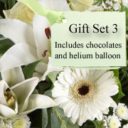 Florists Choice Aqua Pack, Balloon &amp; Chocolates Gift Set
