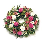 Pink Rose Wreath