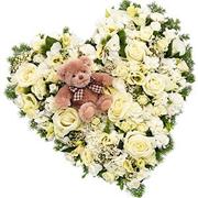 Floral Heart with Teddy